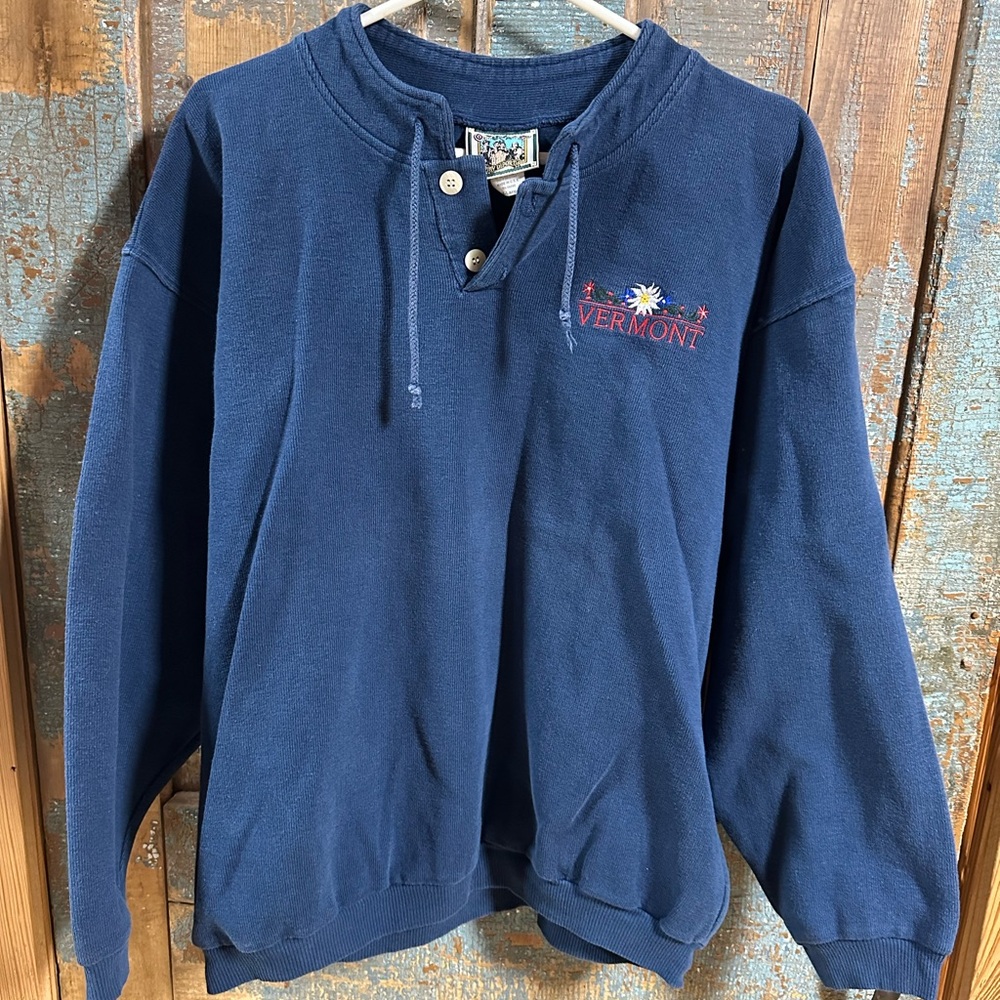 Vintage Diport Blue Vermont Sweatshirt made in the USA